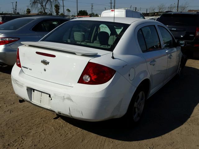 1G1AK55F777117433 - 2007 CHEVROLET COBALT LS WHITE photo 4