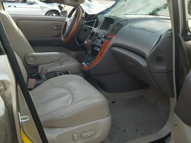 JTJGF10U410093044 - 2001 LEXUS RX 300 TAN photo 5