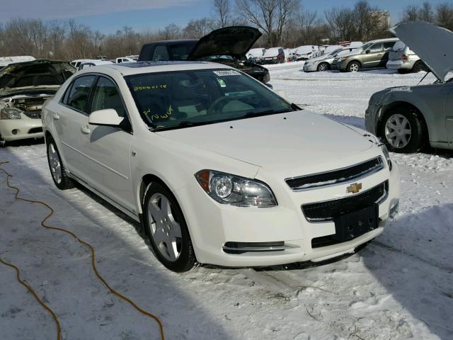 1G1ZJ57738F298307 - 2008 CHEVROLET MALIBU 2LT WHITE photo 1