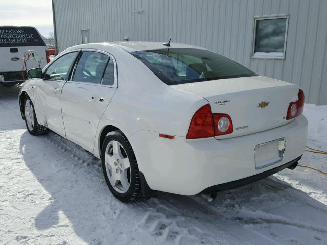 1G1ZJ57738F298307 - 2008 CHEVROLET MALIBU 2LT WHITE photo 3