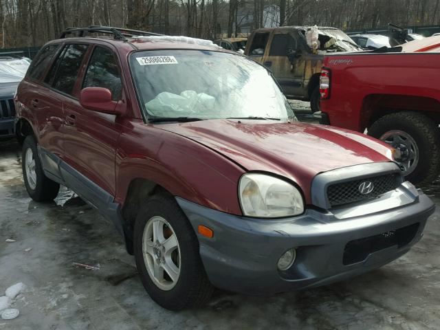 KM8SC13E84U704745 - 2004 HYUNDAI SANTA FE G RED photo 1