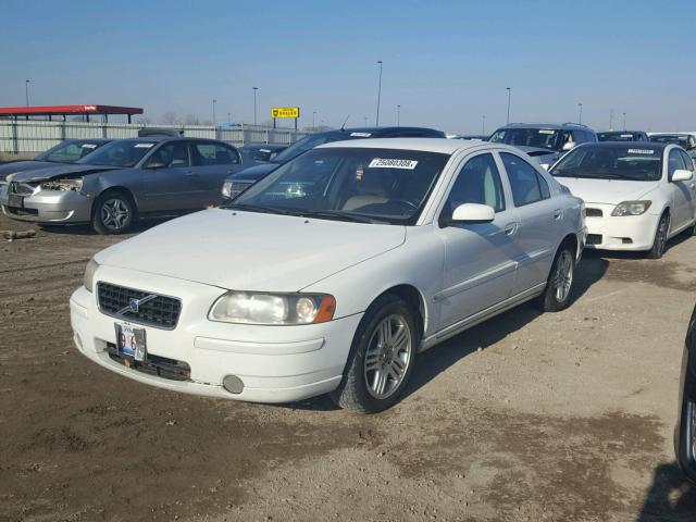 YV1RS592662507348 - 2006 VOLVO S60 2.5T WHITE photo 2