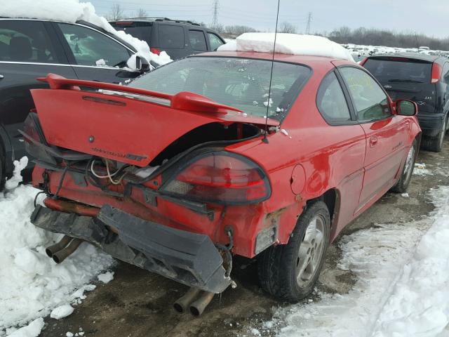 1G2NW12E4XM877679 - 1999 PONTIAC GRAND AM G RED photo 4