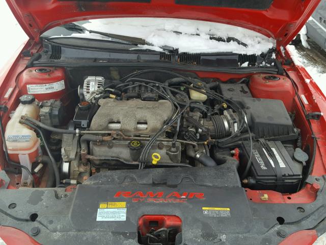 1G2NW12E4XM877679 - 1999 PONTIAC GRAND AM G RED photo 7