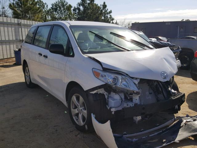 5TDZK3DC4FS607094 - 2015 TOYOTA SIENNA BAS WHITE photo 1