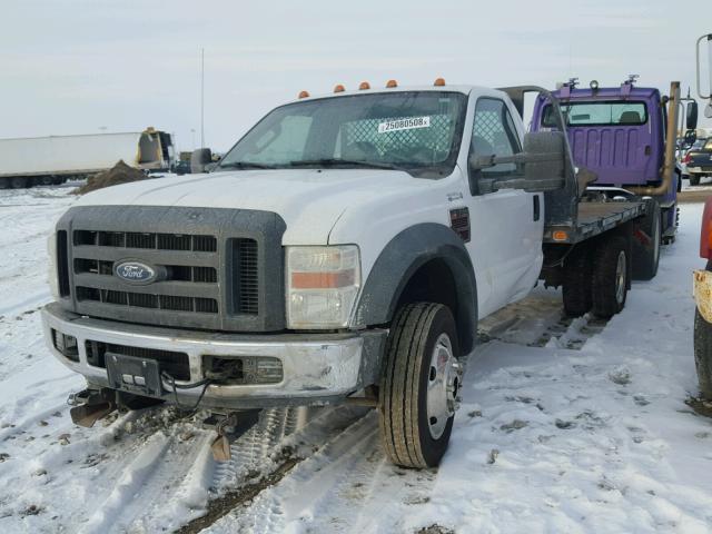 1FDXF47R58EB77971 - 2008 FORD F450 SUPER WHITE photo 2