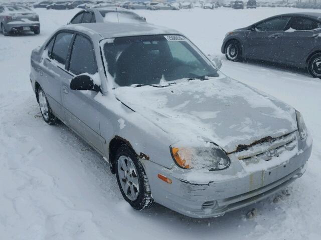 KMHCG45C35U647569 - 2005 HYUNDAI ACCENT GL SILVER photo 1