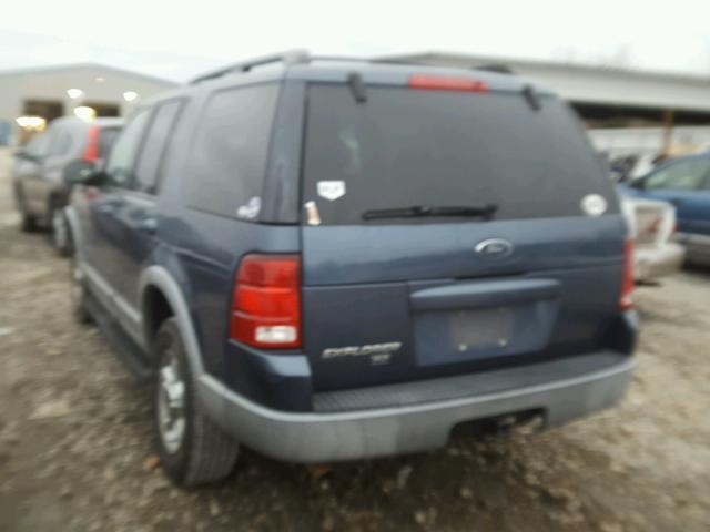 1FMZU63K92UD11803 - 2002 FORD EXPLORER X BLUE photo 3