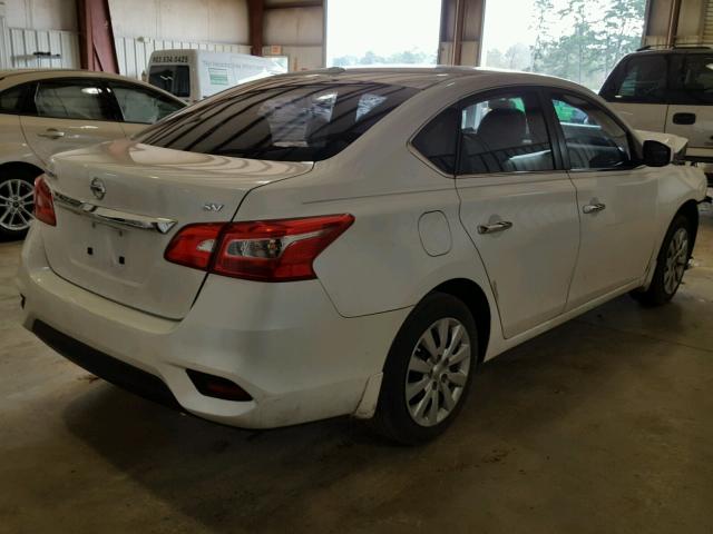 3N1AB7AP4GL655488 - 2016 NISSAN SENTRA S WHITE photo 4