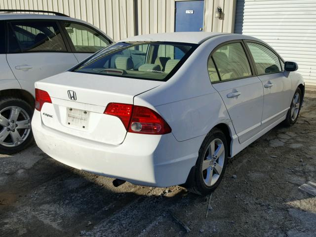 1HGFA16868L103512 - 2008 HONDA CIVIC EX თეთრი ფოტო 4