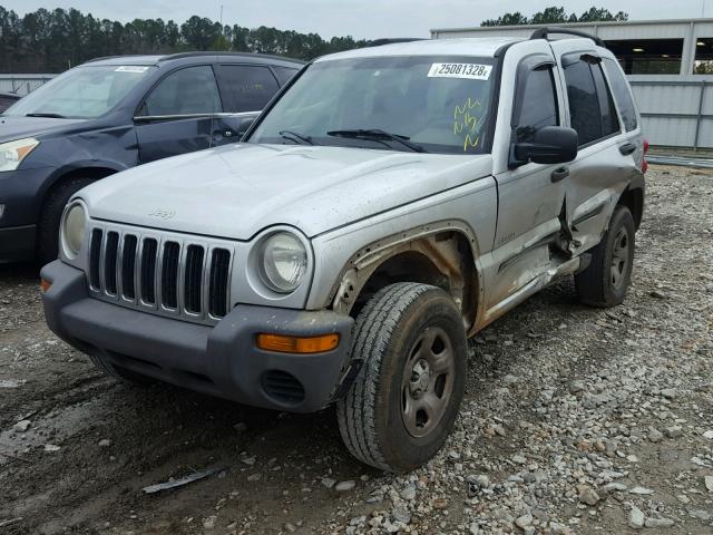 1J4GK48K64W111171 - 2004 JEEP LIBERTY SP GRAY photo 2