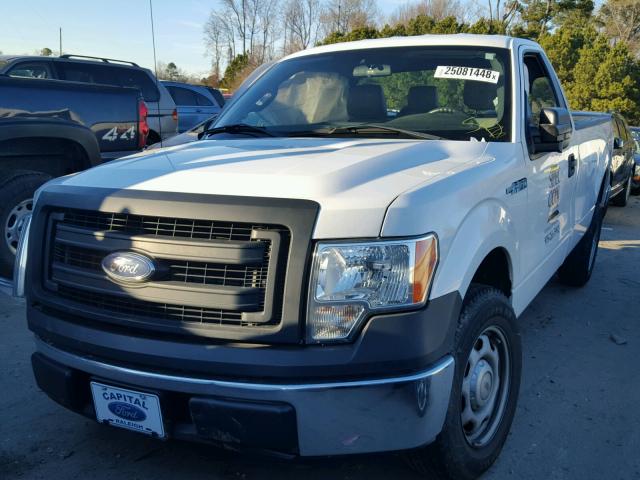 1FTMF1CM3EKF68243 - 2014 FORD F150 WHITE photo 2