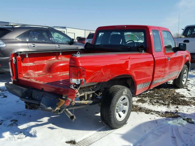 1FTKR1ED9APA21938 - 2010 FORD RANGER SUP RED photo 4