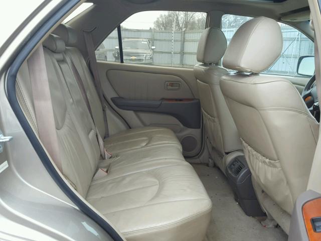 JT6HF10U0Y0162451 - 2000 LEXUS RX 300 TAN photo 6