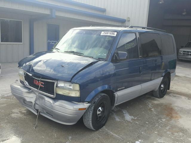 1GKDM19W4YB521858 - 2000 GMC SAFARI XT BLUE photo 2