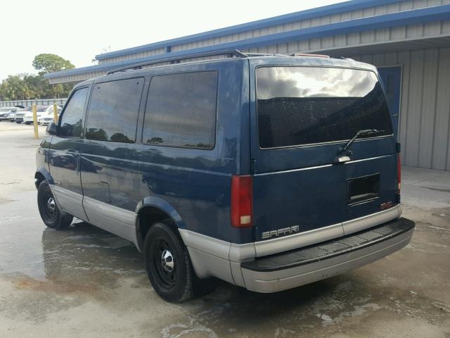 1GKDM19W4YB521858 - 2000 GMC SAFARI XT BLUE photo 3