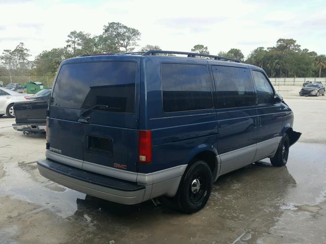 1GKDM19W4YB521858 - 2000 GMC SAFARI XT BLUE photo 4