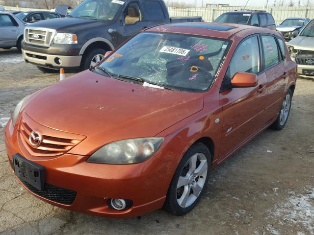 JM1BK143041155144 - 2004 MAZDA 3 HATCHBAC ORANGE photo 2