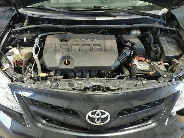 5YFBU4EE5DP219654 - 2013 TOYOTA COROLLA BA BLACK photo 7