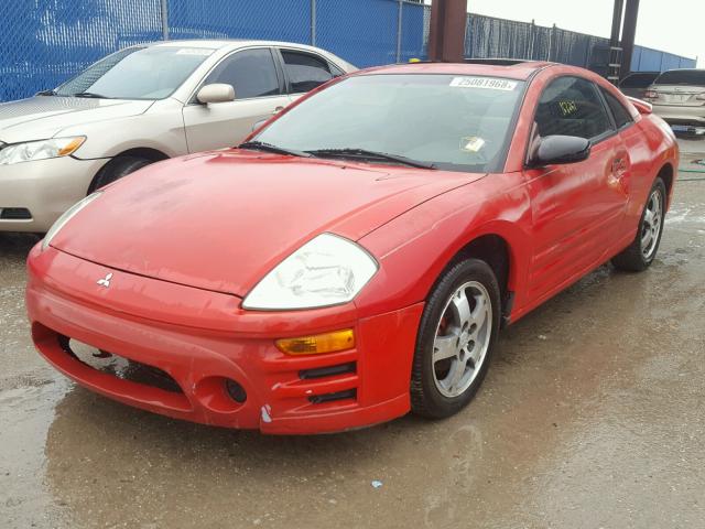 4A3AC44G23E176336 - 2003 MITSUBISHI ECLIPSE GS RED photo 2