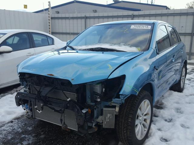 JA4AR4AU3BZ019444 - 2011 MITSUBISHI OUTLANDER BLUE photo 2