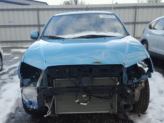 JA4AR4AU3BZ019444 - 2011 MITSUBISHI OUTLANDER BLUE photo 9