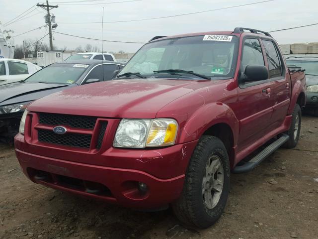 1FMDU77K95UA08034 - 2005 FORD EXPLORER S RED photo 2