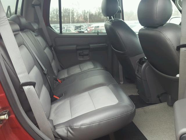 1FMDU77K95UA08034 - 2005 FORD EXPLORER S RED photo 6