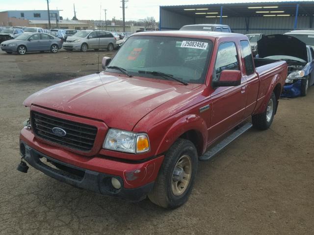 1FTYR44E29PA56323 - 2009 FORD RANGER SUP RED photo 2