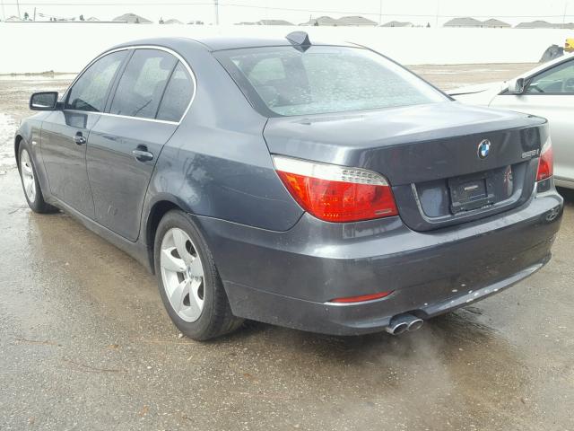 WBANU535X8C114397 - 2008 BMW 528 I GRAY photo 3