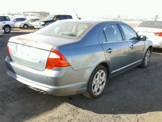 3FAHP0HA8BR161054 - 2011 FORD FUSION SE GREEN photo 4