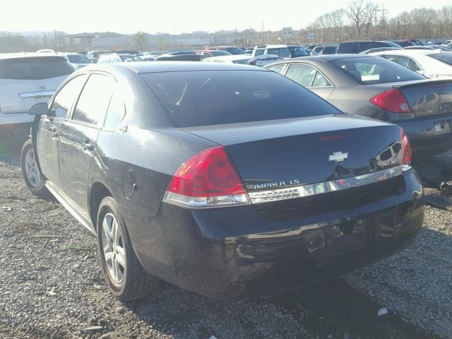 2G1WB57K791321813 - 2009 CHEVROLET IMPALA LS BLACK photo 3