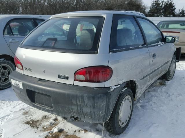 2S2AB21H816604473 - 2001 SUZUKI SWIFT BASE SILVER photo 4