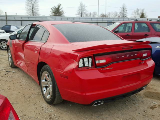 2C3CDXCT6EH216068 - 2014 DODGE CHARGER R/ RED photo 3