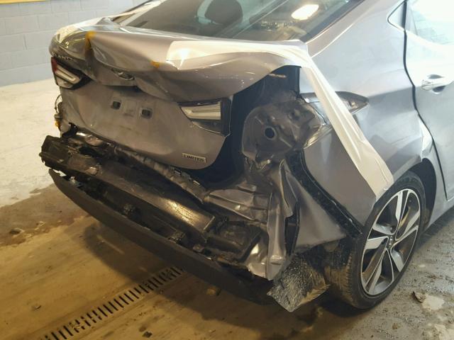 5NPDH4AE4FH635486 - 2015 HYUNDAI ELANTRA SE SILVER photo 9