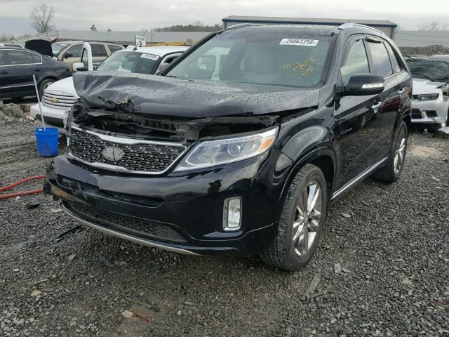 5XYKW4A76EG484736 - 2014 KIA SORENTO SX BLACK photo 2