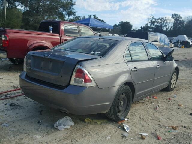 3FAHP06Z27R192512 - 2007 FORD FUSION S GRAY photo 4