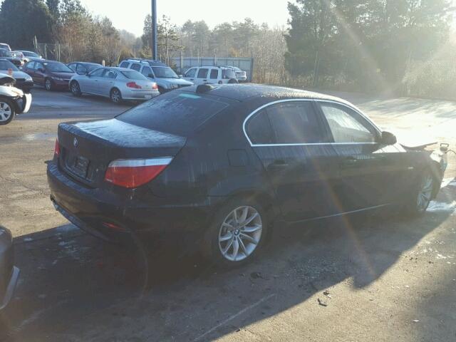 WBANW53558CT51423 - 2008 BMW 550 I BLACK photo 4