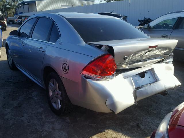 2G1WT57K091143871 - 2009 CHEVROLET IMPALA 1LT SILVER photo 3