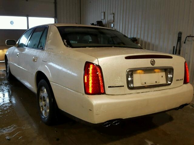 1G6KD54YXYU356067 - 2000 CADILLAC DEVILLE WHITE photo 3