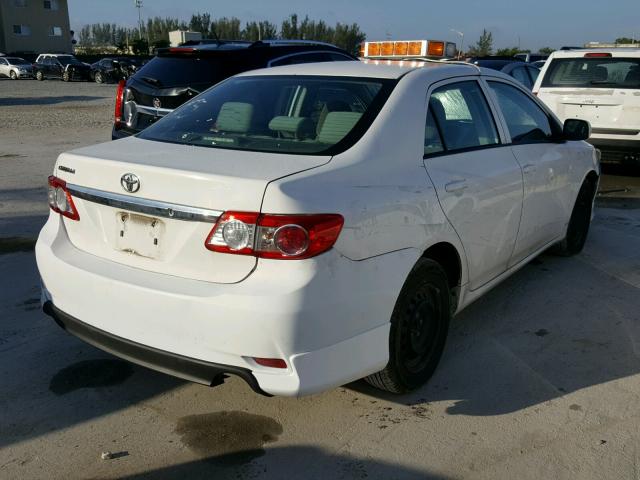 5YFBU4EE9CP055873 - 2012 TOYOTA COROLLA BA WHITE photo 4