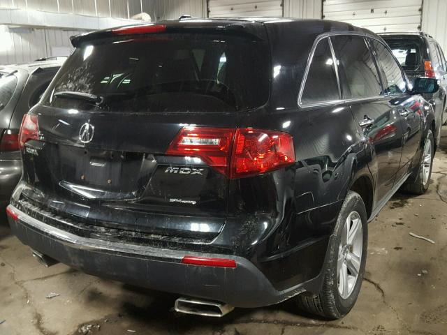 2HNYD2H44BH528658 - 2011 ACURA MDX TECHNO BLACK photo 4