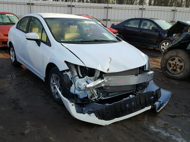 2HGFB2F56EH503796 - 2014 HONDA CIVIC LX WHITE photo 1