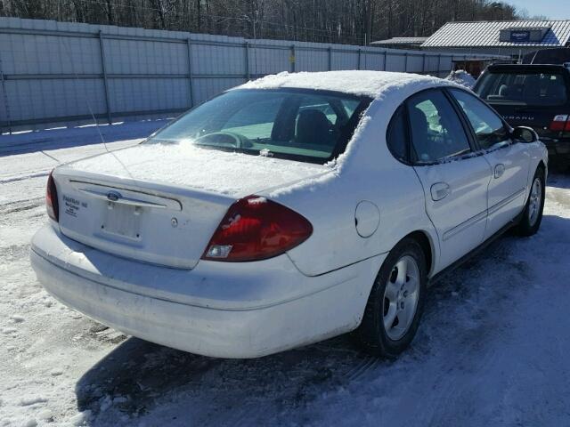 1FAFP53U8YA127740 - 2000 FORD TAURUS SE WHITE photo 4