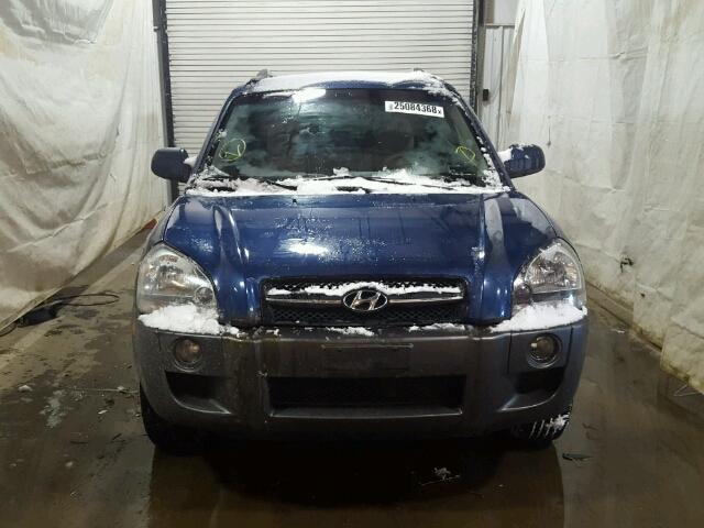 KM8JN12D95U134870 - 2005 HYUNDAI TUCSON GLS BLUE photo 9