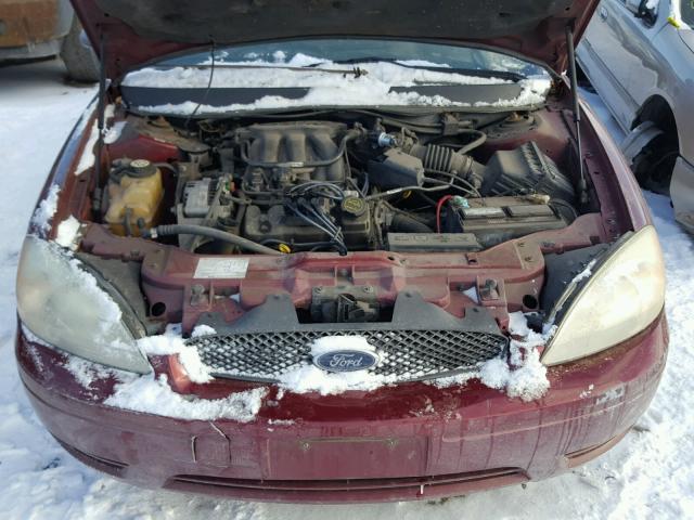 1FAFP55254G162030 - 2004 FORD TAURUS SES RED photo 7