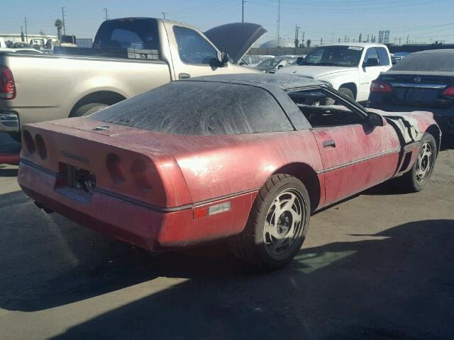 1G1YY2183K5113905 - 1989 CHEVROLET CORVETTE RED photo 4