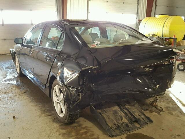 1HGFA16896L019987 - 2006 HONDA CIVIC EX 黑色 照片 3