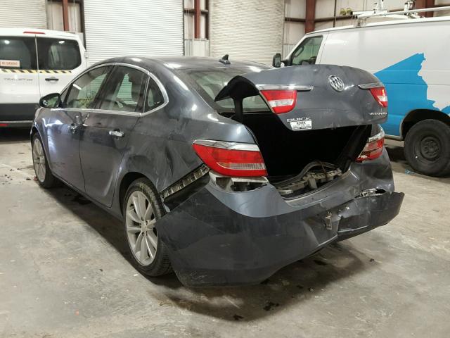 1G4PP5SK1D4244451 - 2013 BUICK VERANO GRAY photo 3