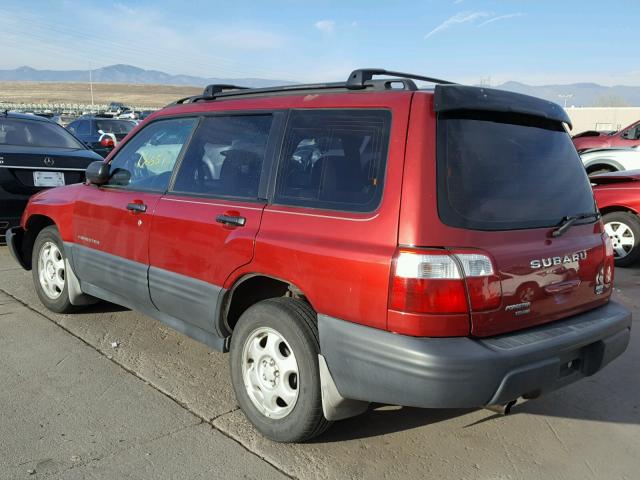 JF1SF63582G718929 - 2002 SUBARU FORESTER L RED photo 3